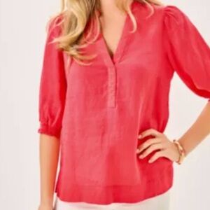 Lilly Pulitzer Mialeigh linen top
